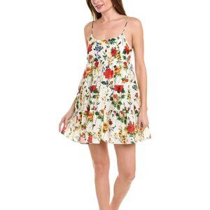 Alice + Olivia Collen Gorgeous Floral Mini Tiered Skirt Sundress- Size 10